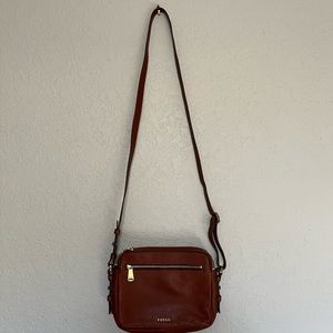 Fossil Leather Crossbody Bag